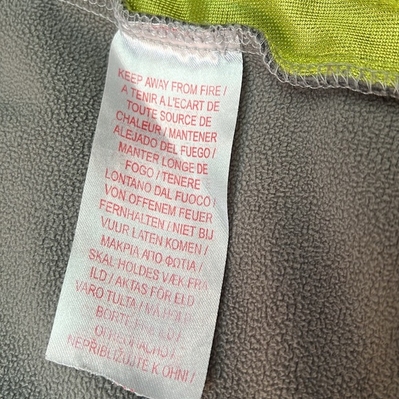 NIKE Girls Athletic Fleece Lined Jacket in Gray, Pink and Neon Green. EUC. - Picture 5 of 8